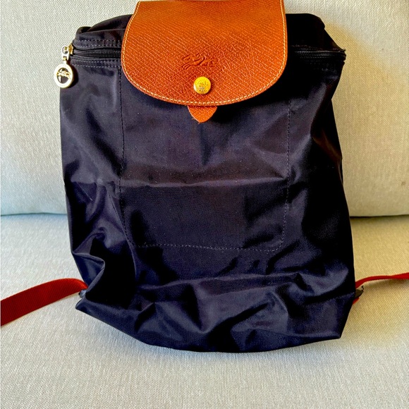 Le Pliage Nylon Black Canvas Backpack - Picture 1 of 12